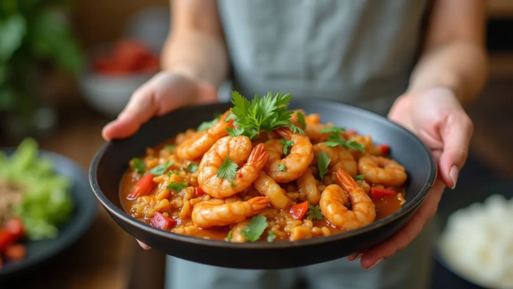 chicken and shrimp stir fry
