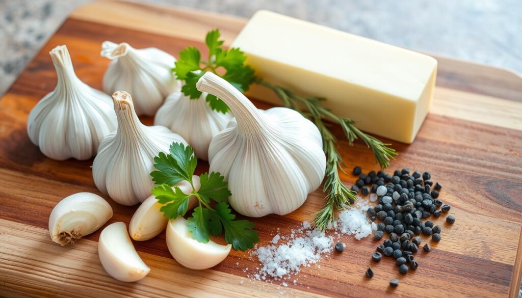 Garlic Compound Butter Ingredients