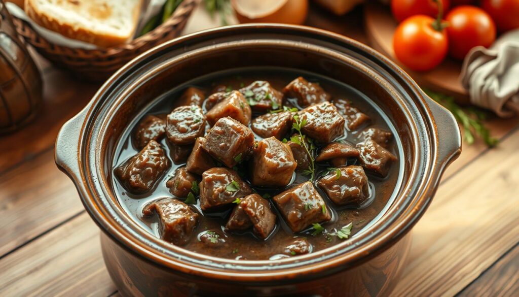 crockpot cube steak with mushroom gravy