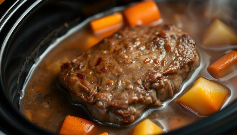 cube steak in crock pot