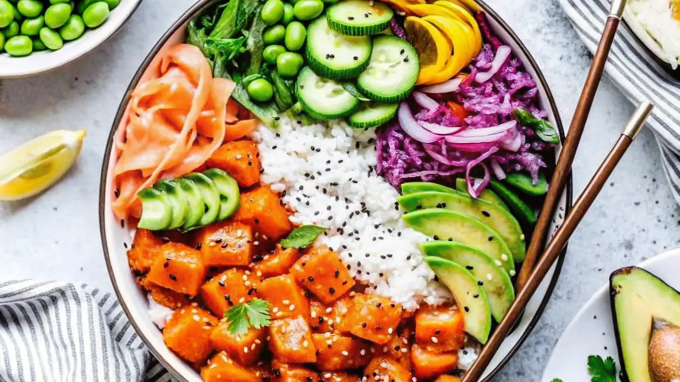 Salmon Poke Bowls