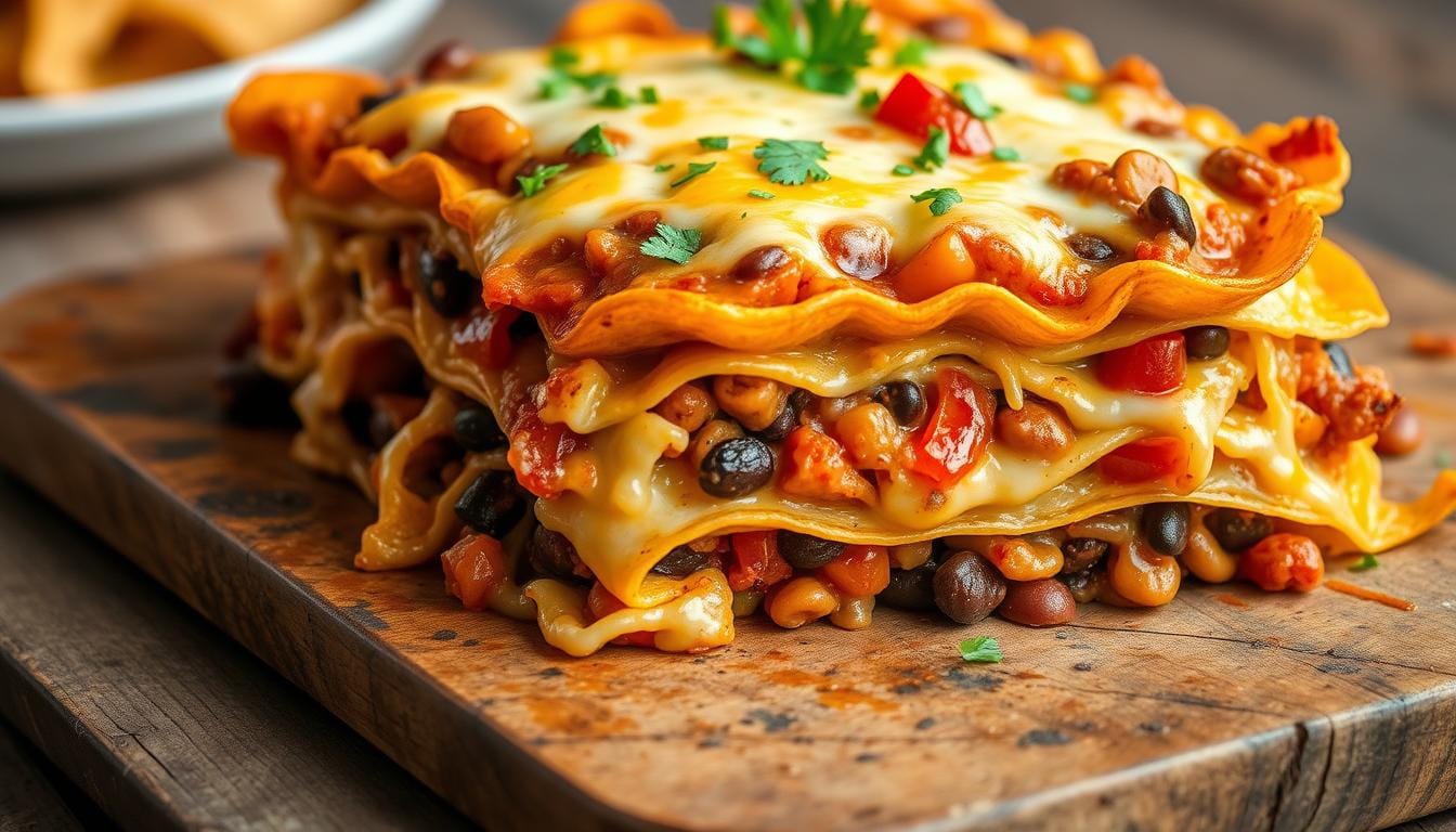 baked taco lasagne