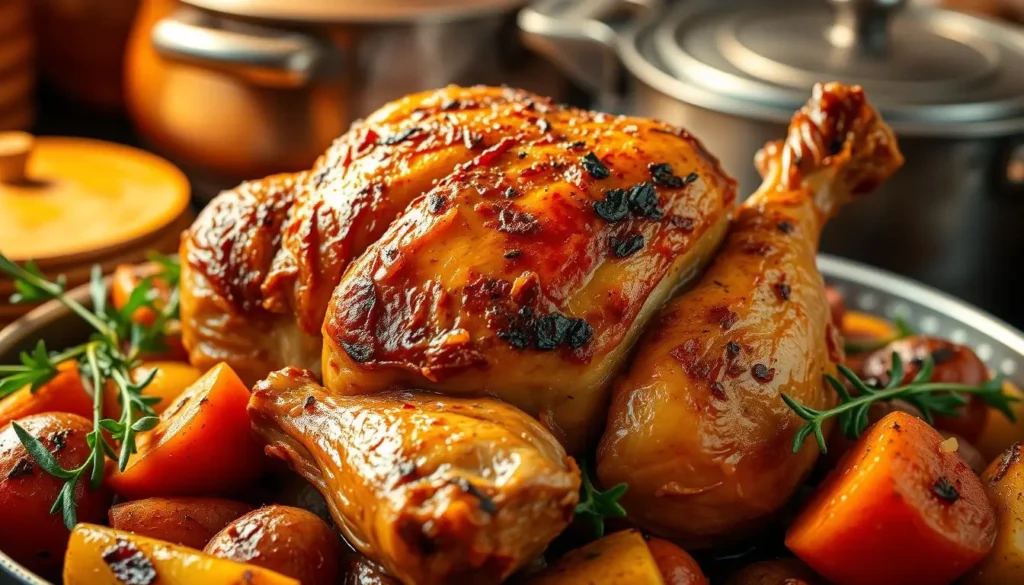 delicious oven-braised chicken