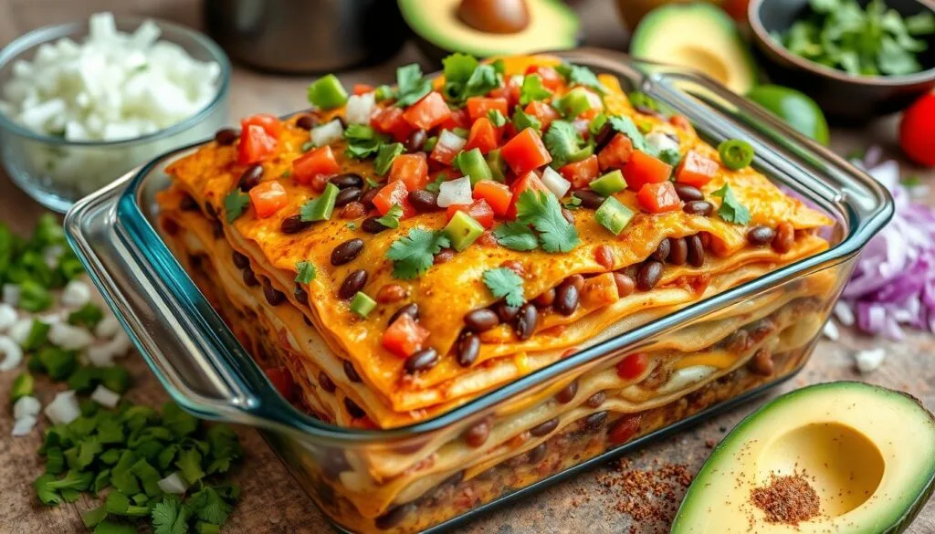 taco lasagne casserole