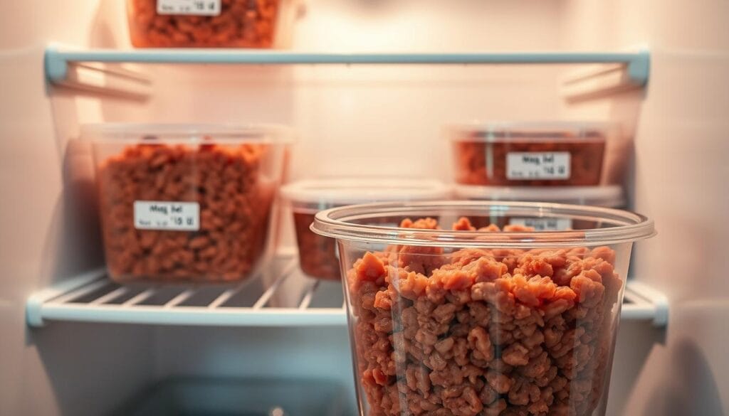 ground beef storage