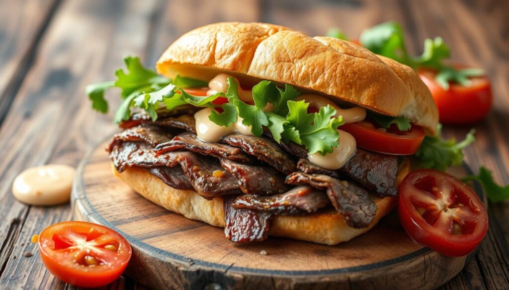 shaved beef sandwich ideas