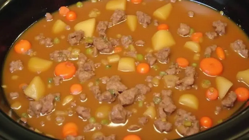 Crockpot Hamburger Stew Recipe