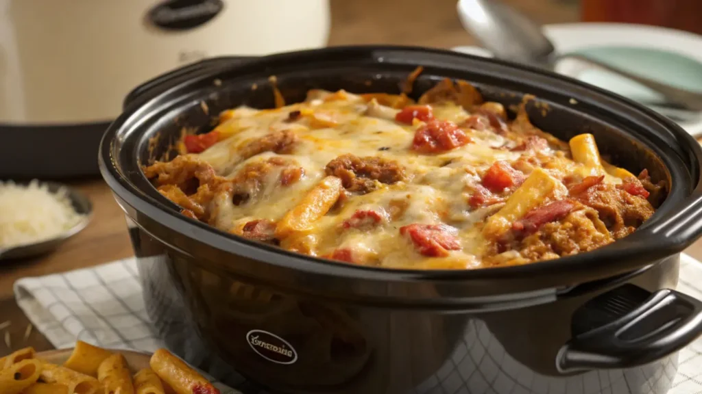 Slow Cooker Hamburger Casserole